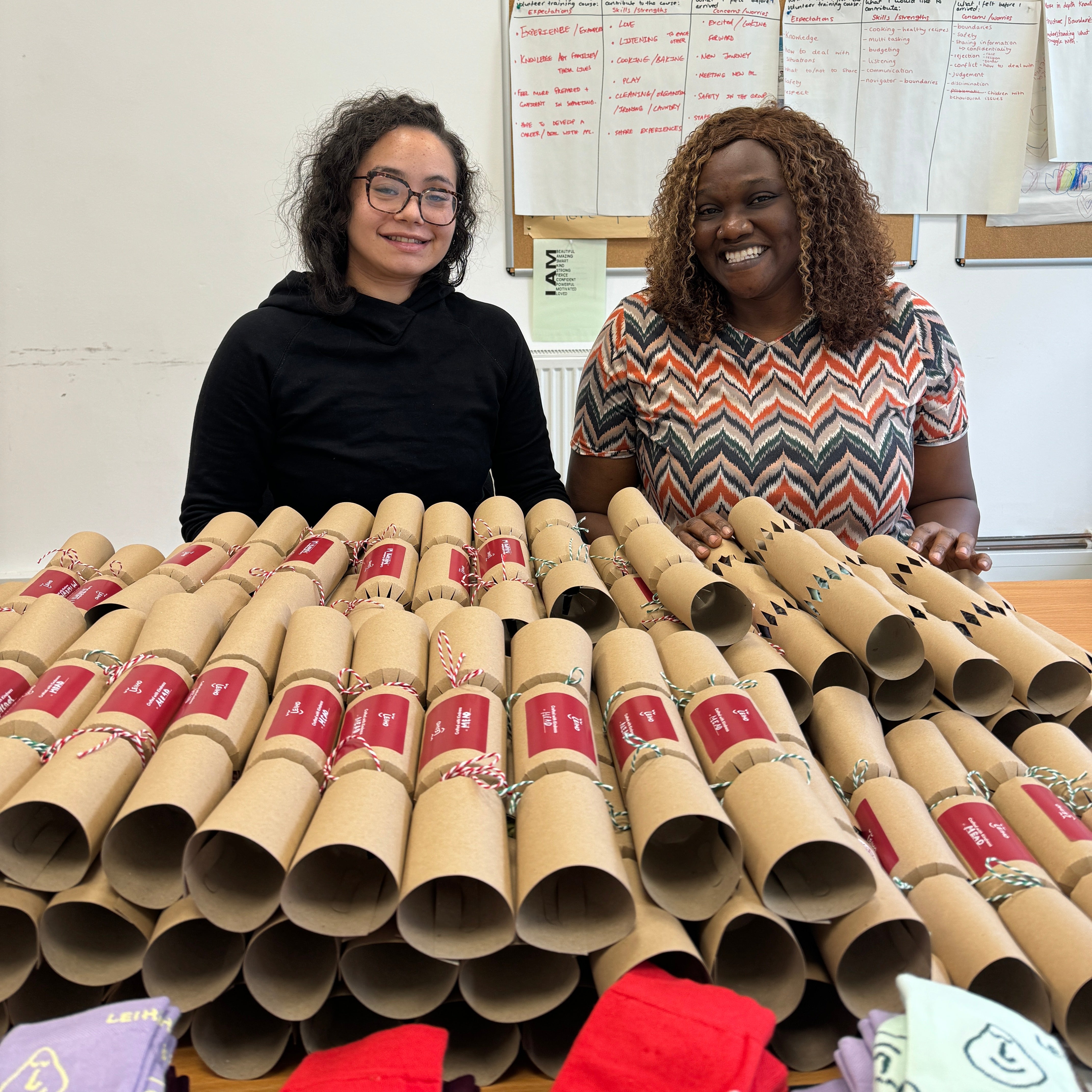 Empowering Women Through Eco-Friendly Christmas Sock Crackers: A Partnership with Home-Start Camden & Islington