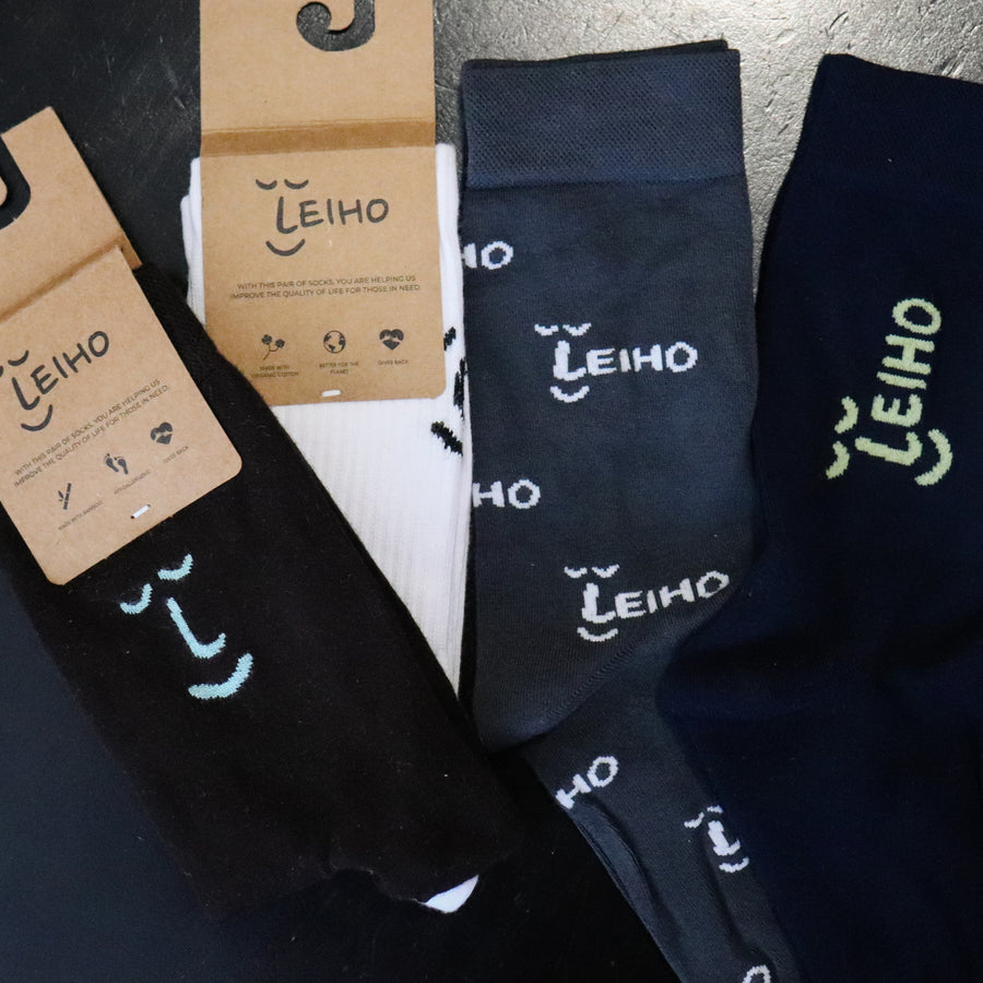 Eco Socks Organic Cotton & Bamboo Socks Set for Him (Size 8-12)