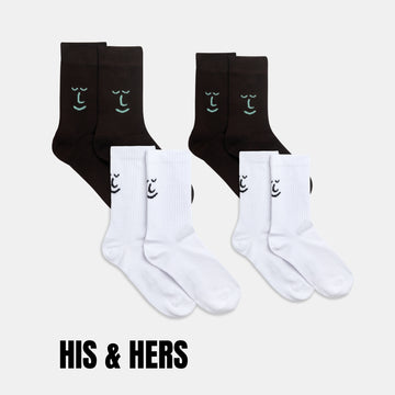 His & Her FootHugs Cosy Eco Socks Set