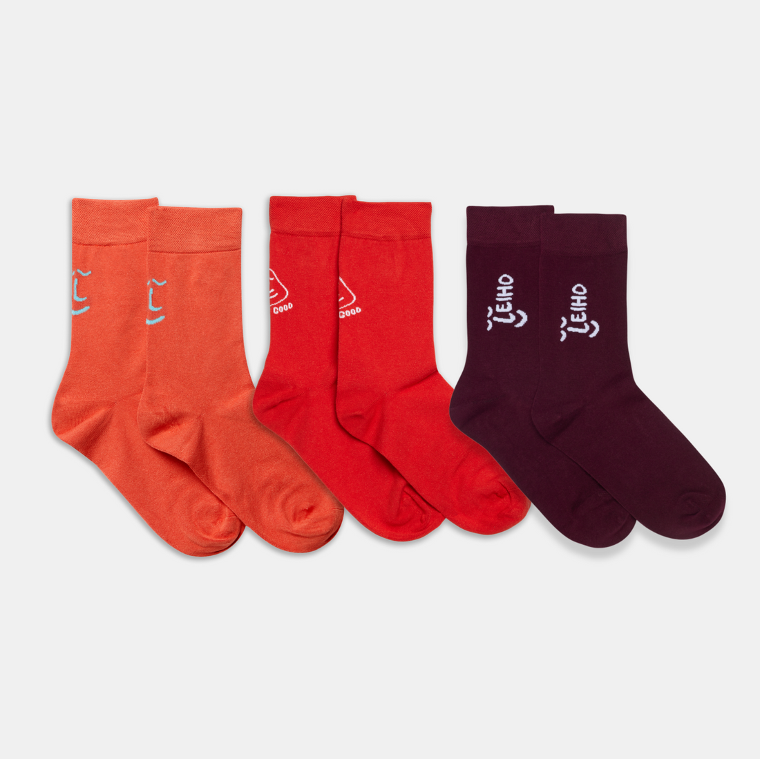 Christmas Red Trio Pack of Bamboo Socks