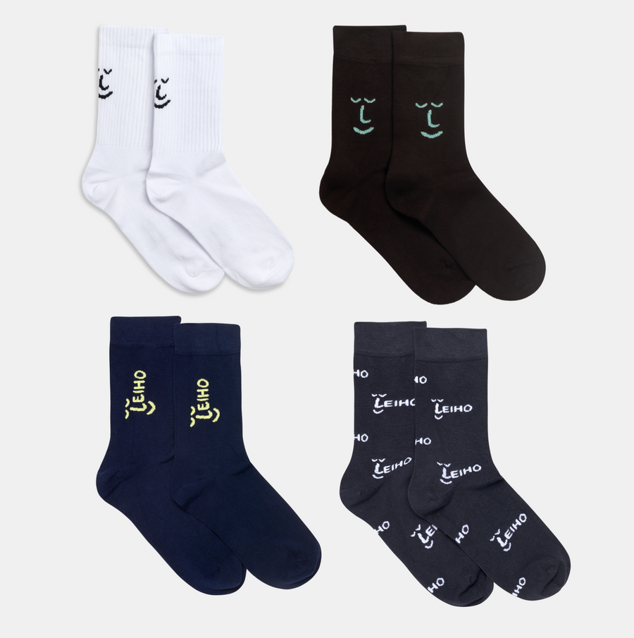 Eco Socks Organic Cotton & Bamboo Socks Set for Him (Size 8-12)