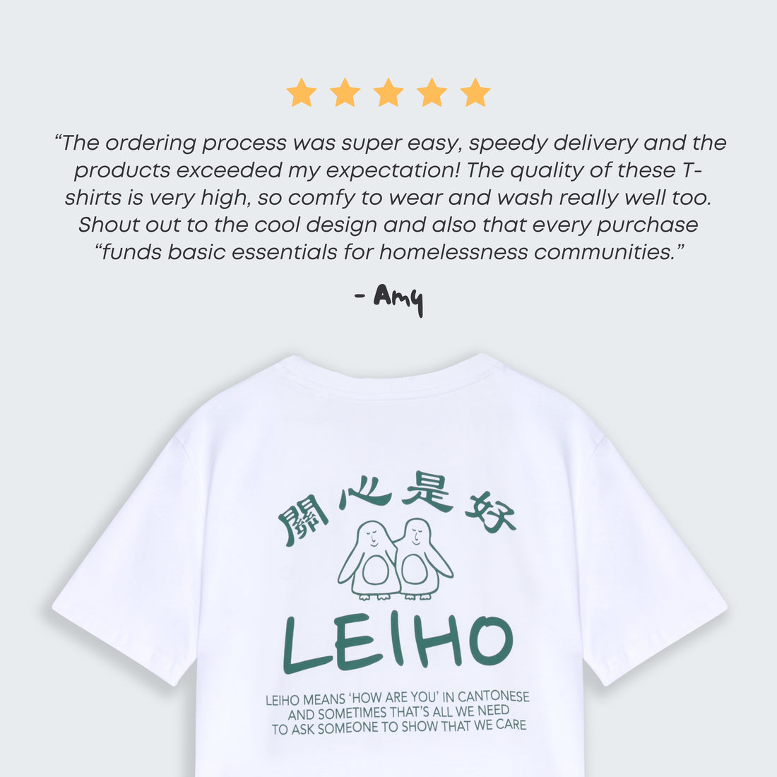 Lay-Ho White Organic Cotton T-Shirt